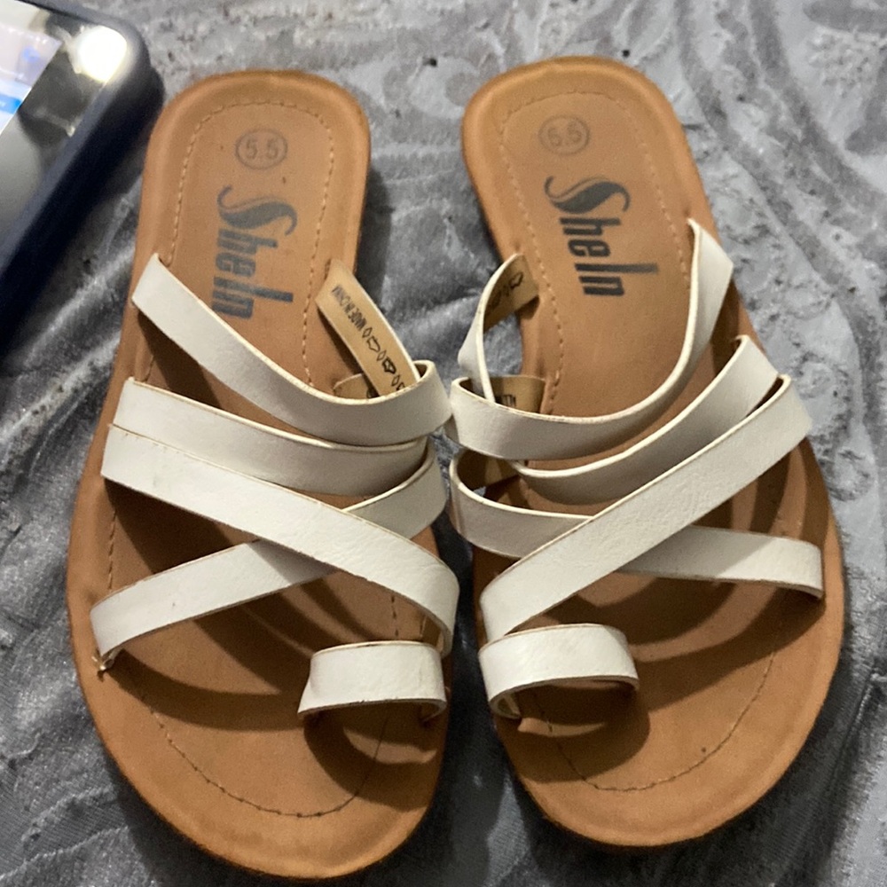 Women’s white sandals